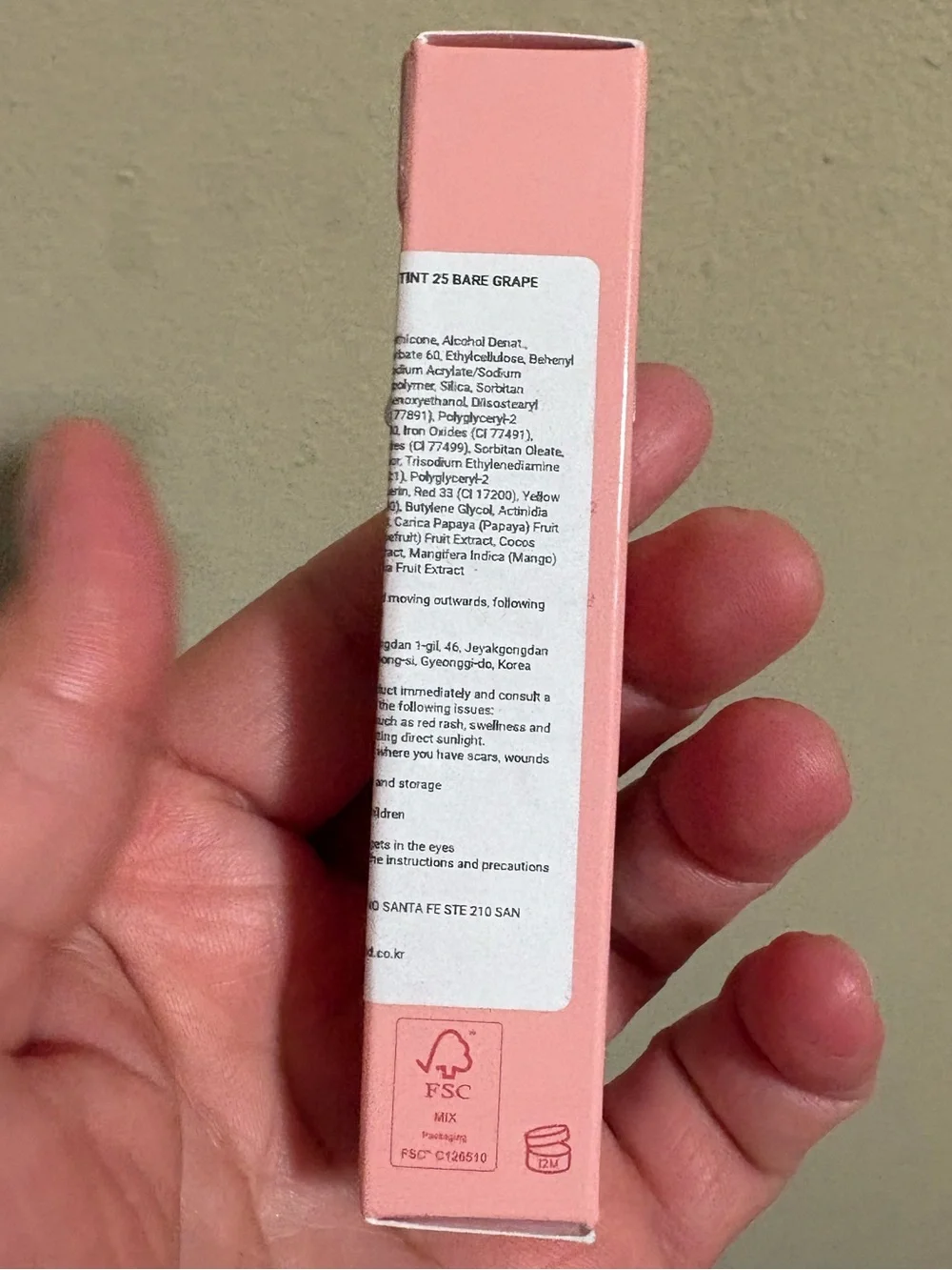 Juicy Lasting Tint – Hydrating Pink Lip Tint in 25 BARE GRAPE 🍇 Brand New Unused
